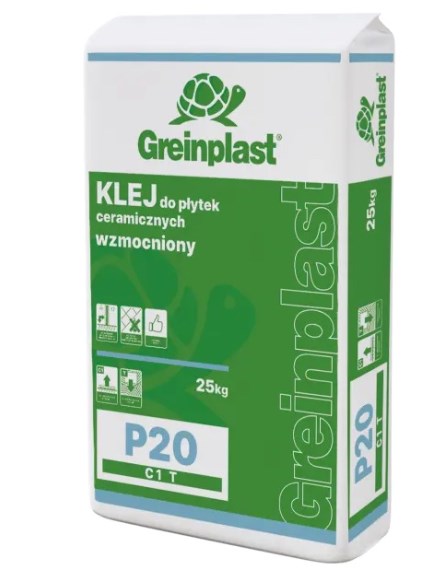 Greinplast P20 – wzmocniony klej do płytek ceramicznych typ C1T